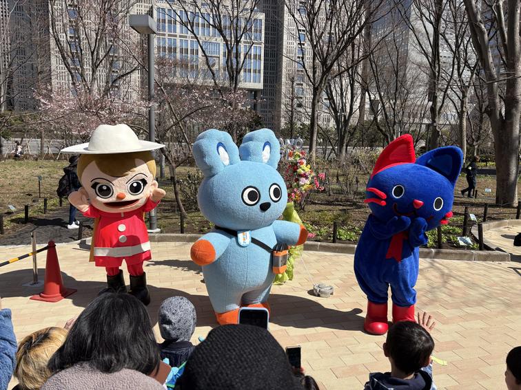 IMAにゃんが「新宿中央公園スプリングフェスタ」に登場しました!のイメージ